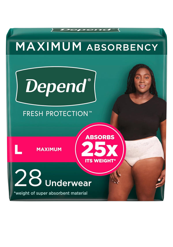 Depend Premium Fresh Protection Underwear for Women